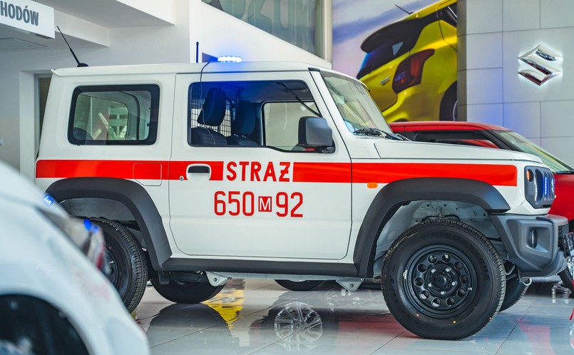 Suzuki Jimny N1 jako samochód straży pożarnej