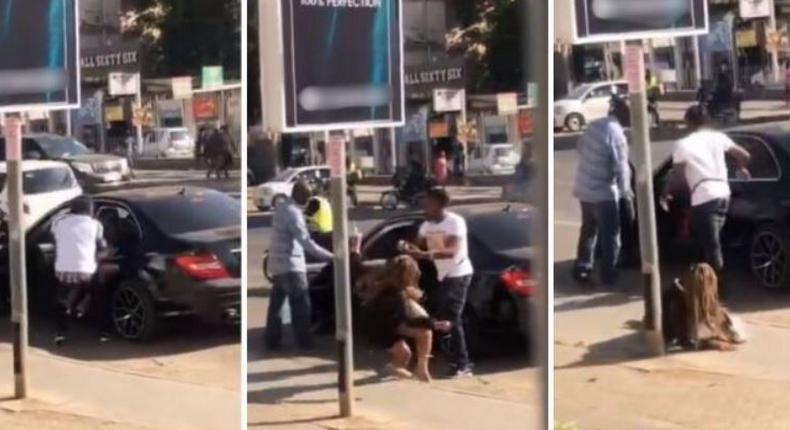 Social media erupts as woman is thrown out of Mercedes Benz in Nairobi street