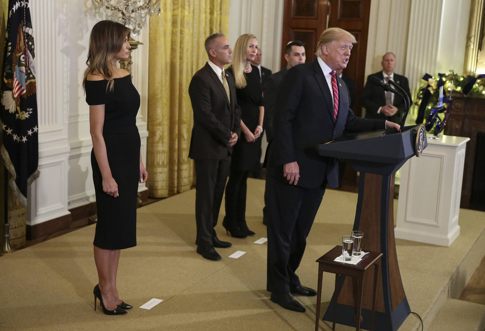 Donald Trump z żoną w Białym Domu