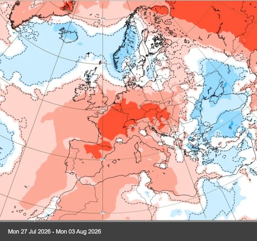 Mapa od 27. jula do 3. avgusta