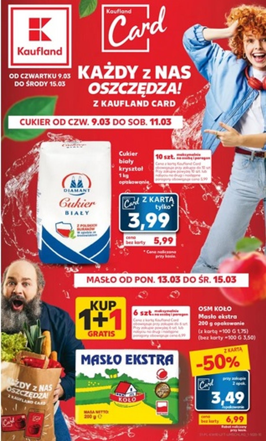 Kaufland cukier i masło