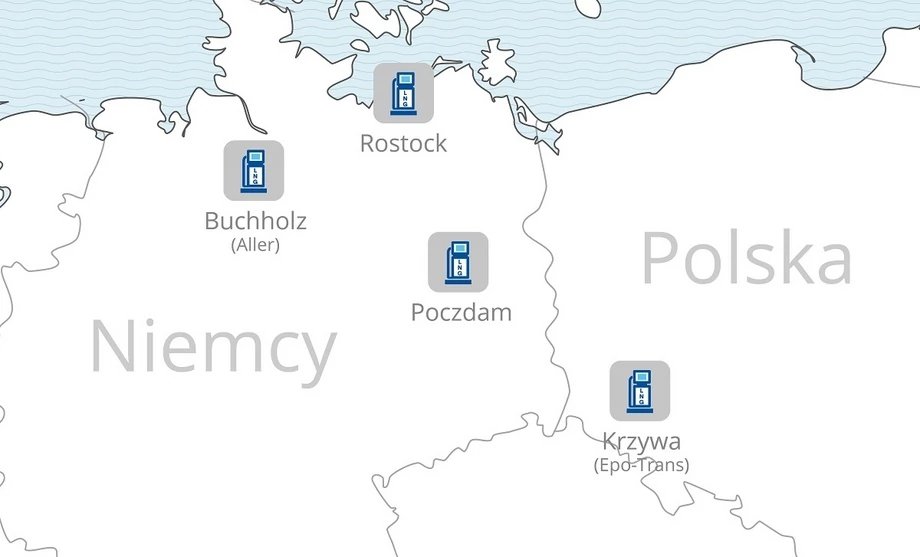 Stacje tankowania LNG Novatek w Europie