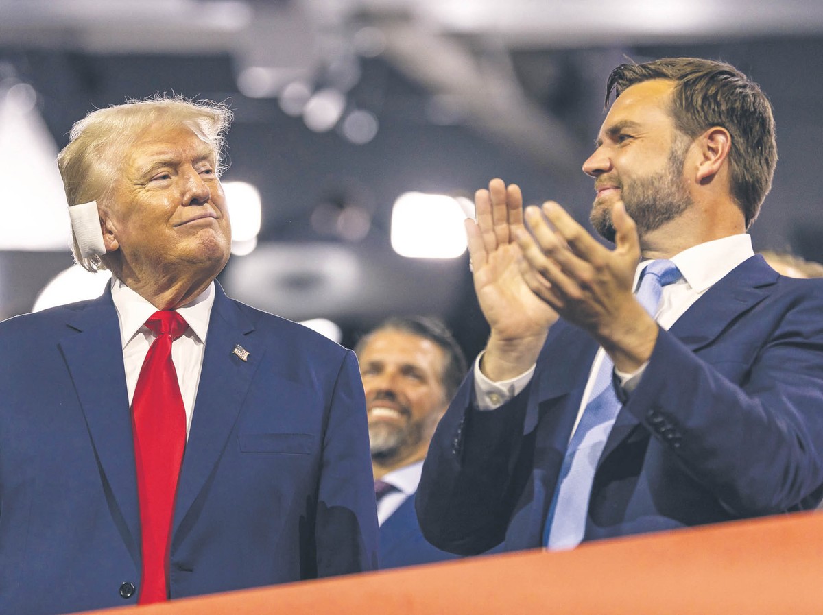 Na konwencji republikanów w Milwaukee Donald Trump pojawił się po raz pierwszy publicznie od próby zamachu na jego życie. Obok senator J.D. Vance