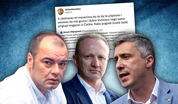 Goran Ješić, Dragan Đilas i Boško Obradović
