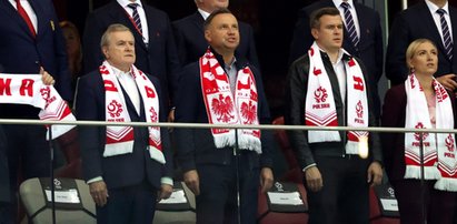 Prezydent Andrzej Duda na meczu Polska-Albania. ZDJĘCIA