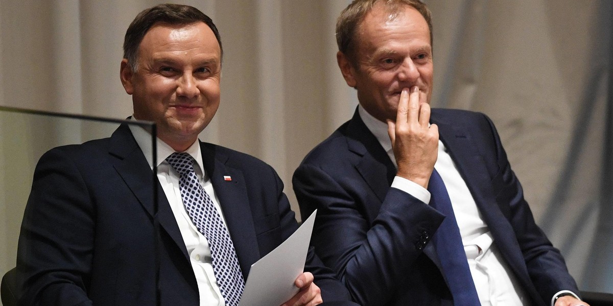 Andrzej Duda i Donald Tusk