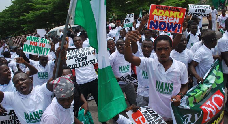 NANS protest (File photo)