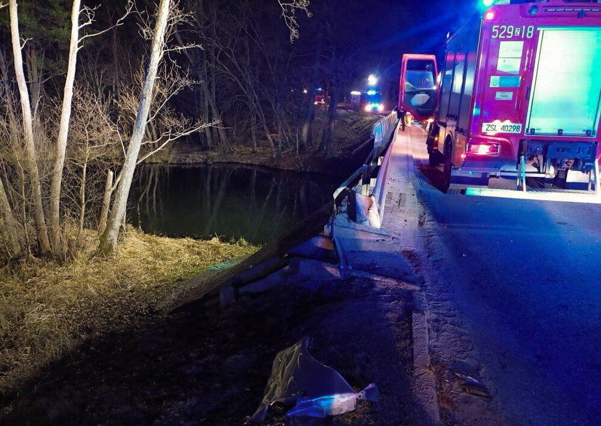 Dramat w Kępicach. Auto z rodziną wpadło do rzeki. Tragiczny finał