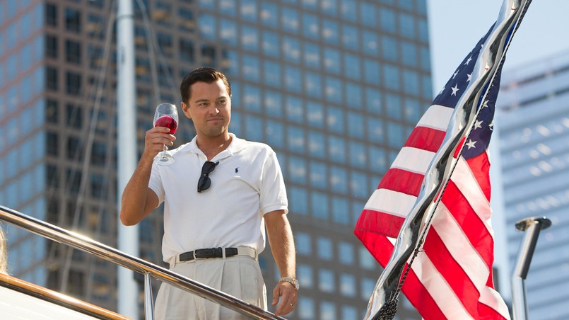 Leonardo DiCaprio w filmie "Wilk z Wall Street"
