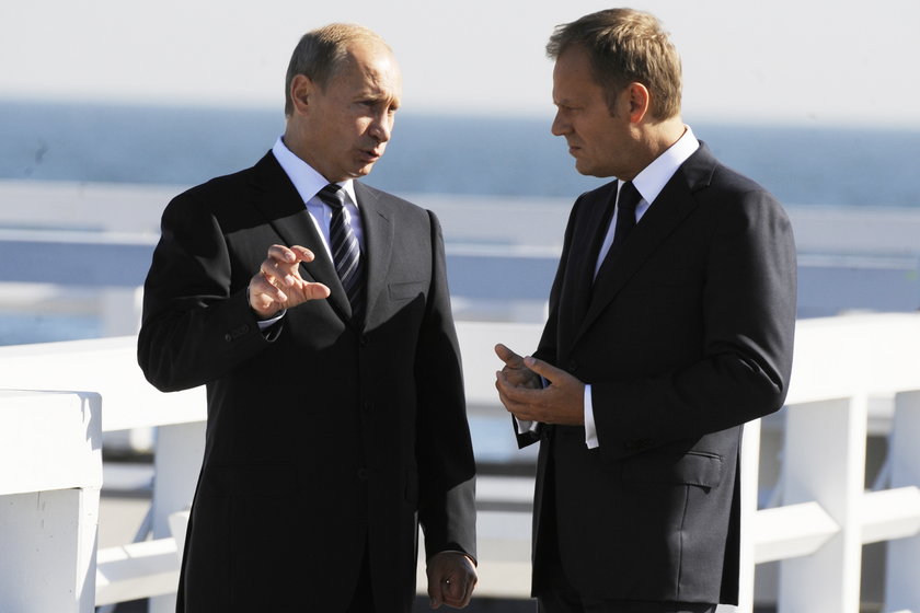 Spotkanie Donalda Tuska z Władimirem Putinem na molo w Sopocie