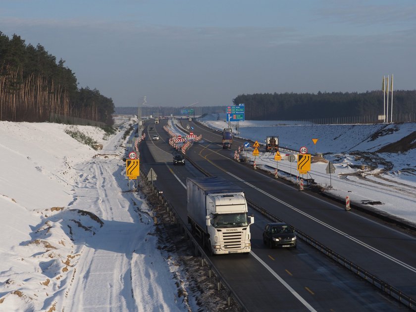 Kamery z radarem na autostradzie A1 między Łodzią i Częstochową