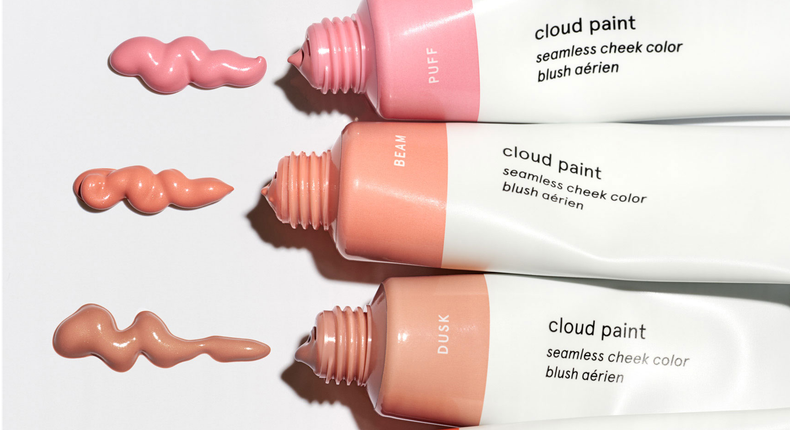 Undated handout image of Glossier products. REUTERS/Glossier/Handout