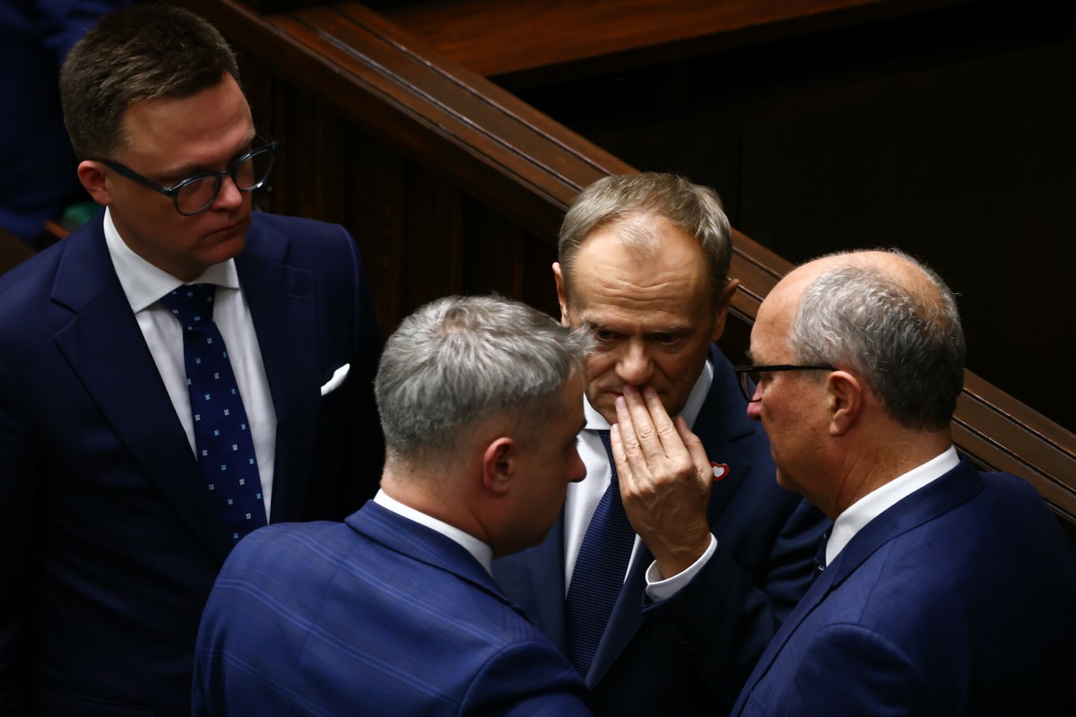 Szymon Holownia, Donald Tusk, Krzysztof Gawkowski, Wlodzimierz Czarzasty