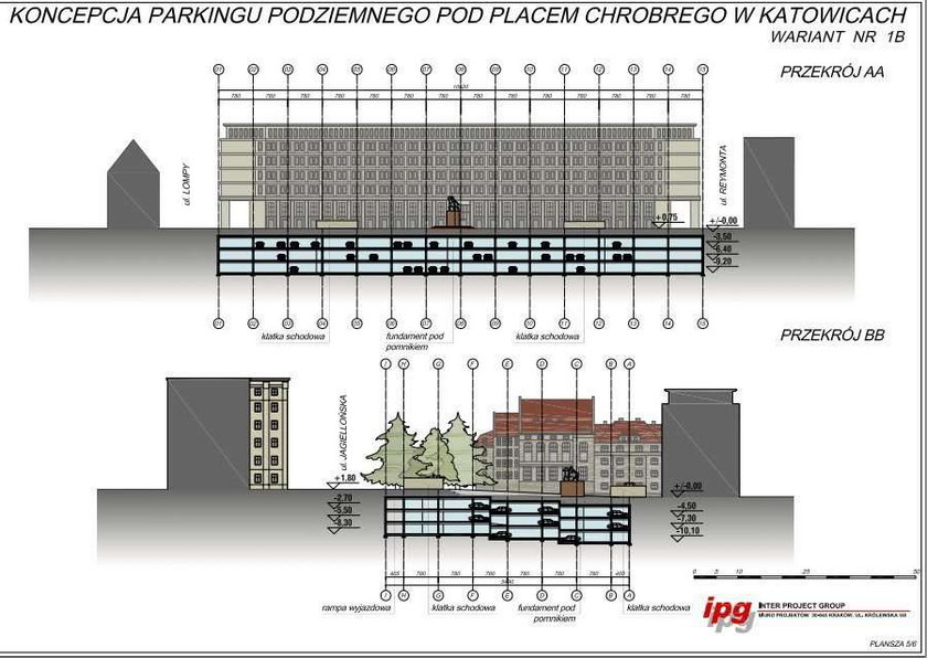 katowice, parking podziemny, plac chrobrego