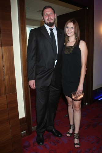 Tomasz Majewski z żoną