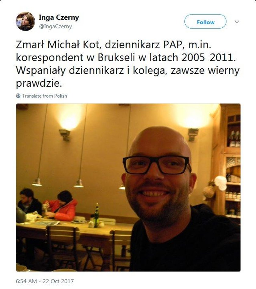 Nie żyje Michał Kot.