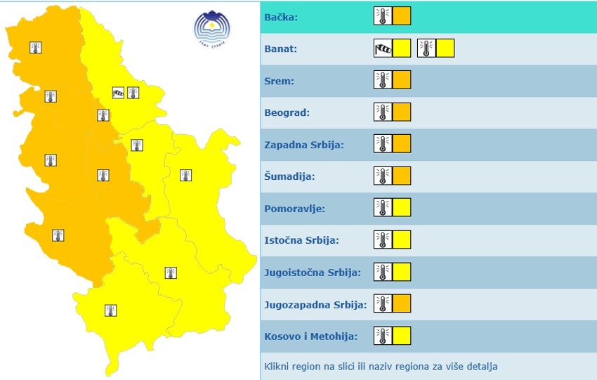 Meteoalarm za 28.8.