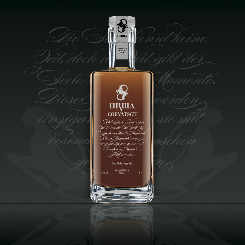 Fabriqué dans la distillerie de whisky la plus haute du monde: Orma produit du whisky au sommet du Corvatsch à 3303 m d’altitude. «Corvatsch Edition» pour 160 francs.