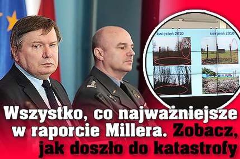 Wszystko, co najważniejsze w raporcie Millera. Zobacz, jak doszło do katastrofy