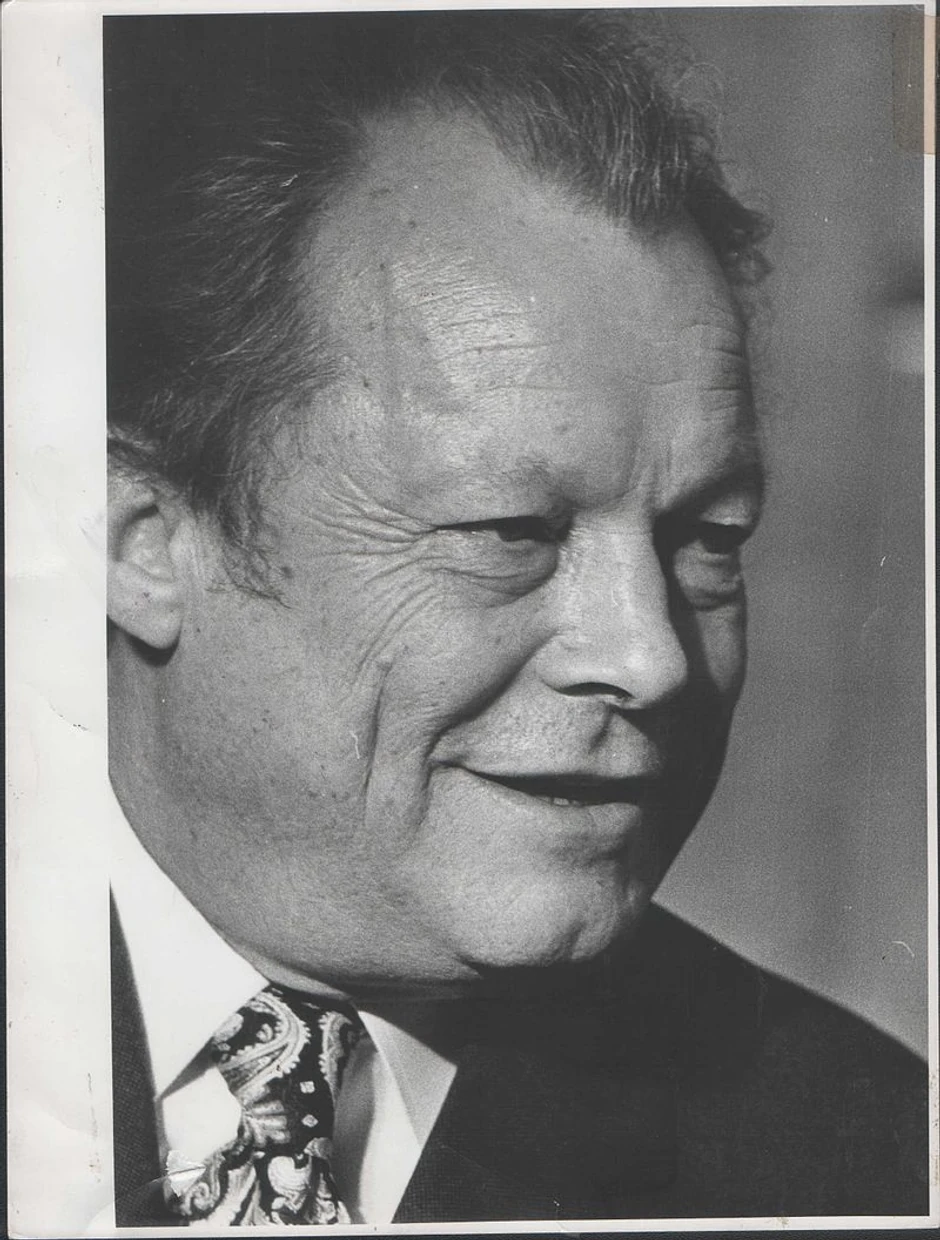 Vili Brant fotografisan tokom posete Beogradu 1973. godine