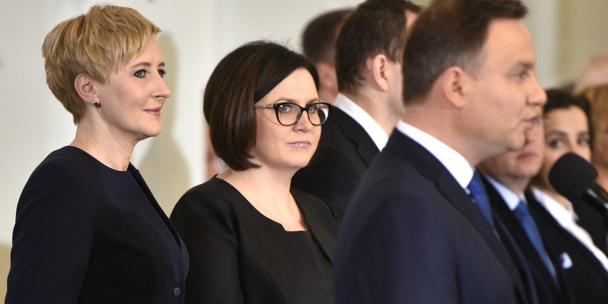 Agata duda Andrzej Duda zaprzysiężenie rządu