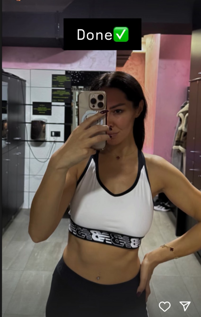 Gabrijela Pejčev u teretani