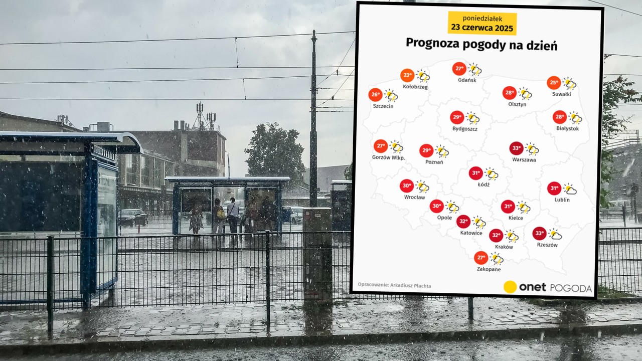 Prawie cała Polska musi dziś uważać. Idą potężne burze. Możliwe wichury i gradobicia