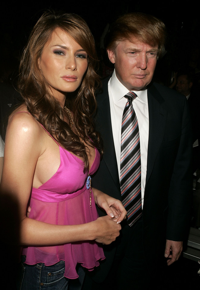 Melania Knauss i Donald Trump w 2005 r.