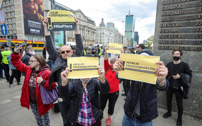 Protest ludzi biznesu