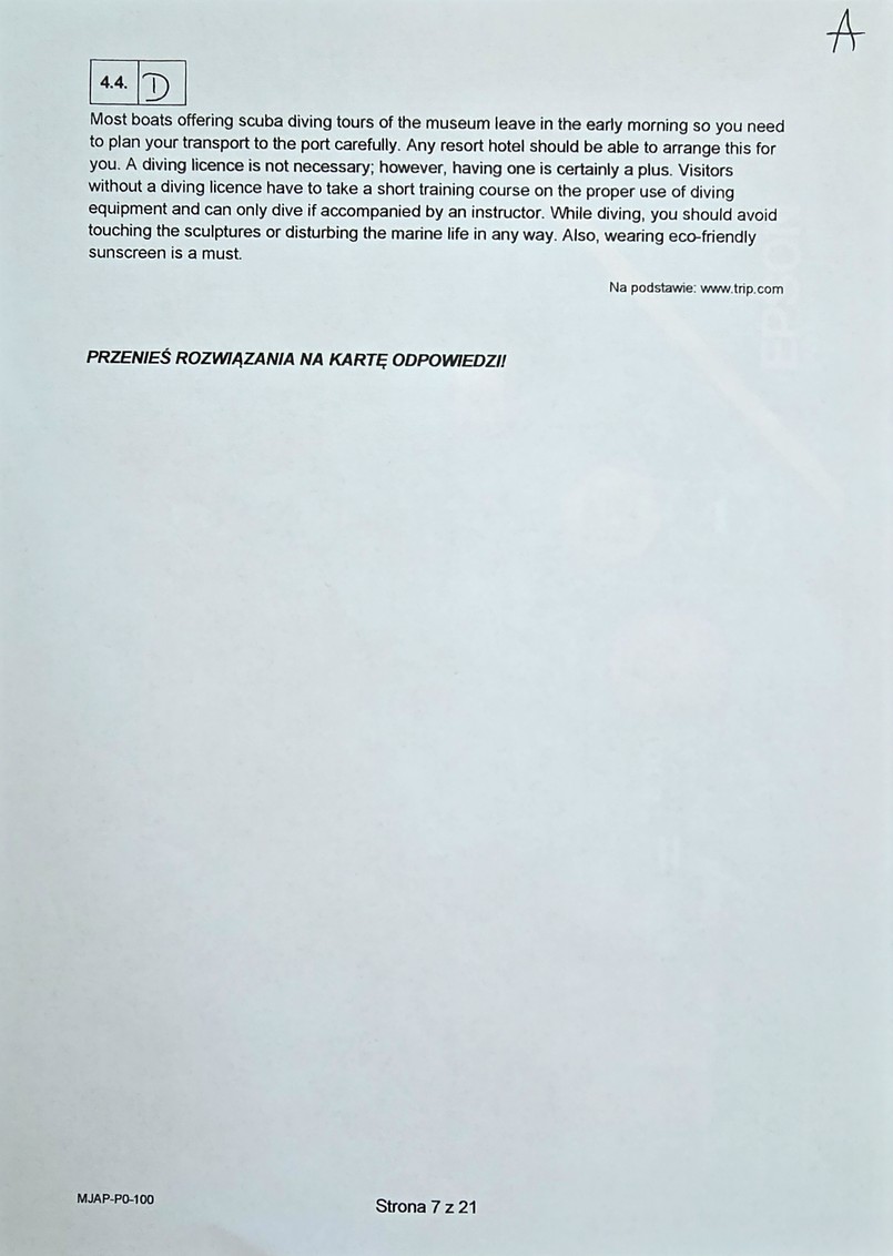 Matura 2024. Język angielski - poziom podstawowy [ARKUSZE CKE i ODPOWIEDZI]