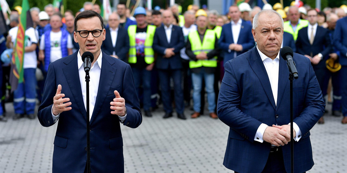 Premier Mateusz Morawiecki zapowiedział, ze rząd stanie w obronie kopalni w Turowie.