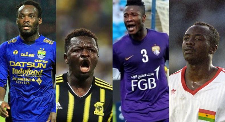 Abedi Pele, Essien, Gyan, Muntari and 10 famous Ghanaian footballers who played in Asia