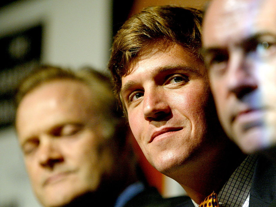 Tucker Carlson at the 21st Century Economy panel discussion in 2004.