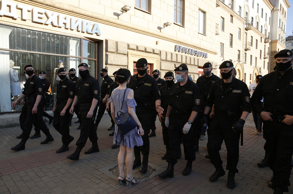 Białoruś. Protesty zorganizowane przez opozycję stłumione przez policję