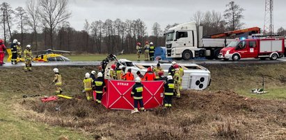 Tragiczny wypadek w Grudnej. Interweniował śmigłowiec LPR