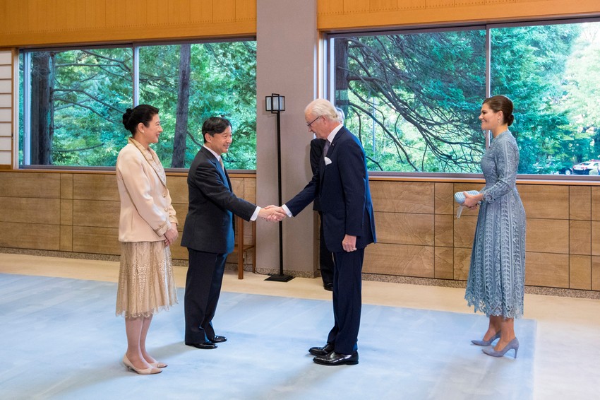 Car Naruhito i Karl XVI Gustaf Švedski