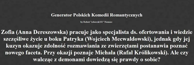 Czy Michał zawróci w głowie Zofii?