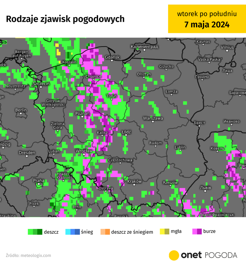 Po majówce pojawi się więcej opadów