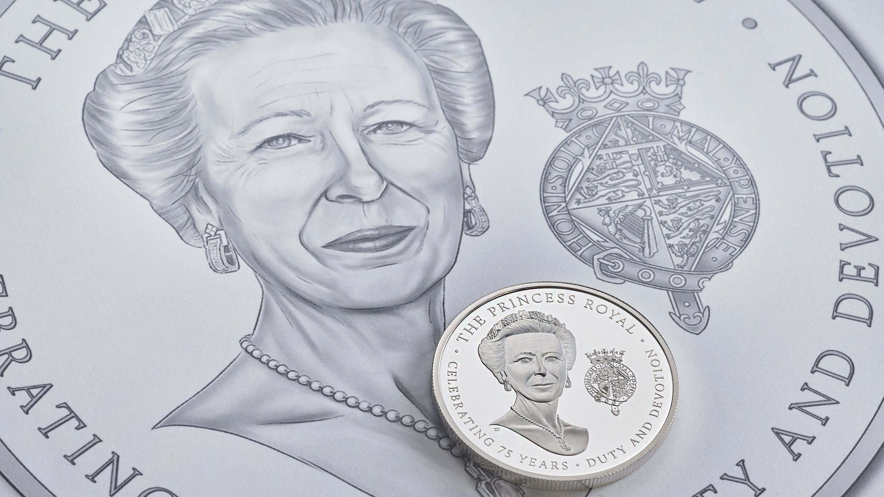 Princess Anne commemorative coin on sale from Royal Mint