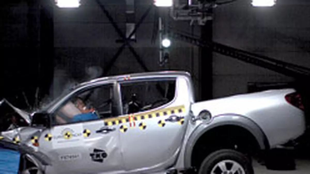 Euro NCAP: Mitsubishi L200 - pickup też może być bezpieczny (+ wideo)