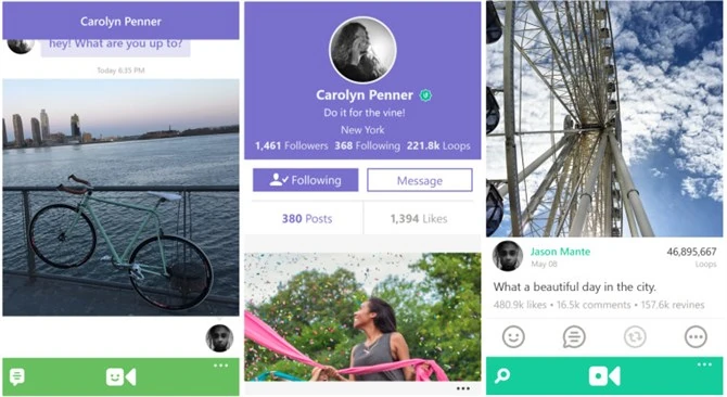 Vine na Windows Phone doczekał się wielu nowości i iudoskonaleń
