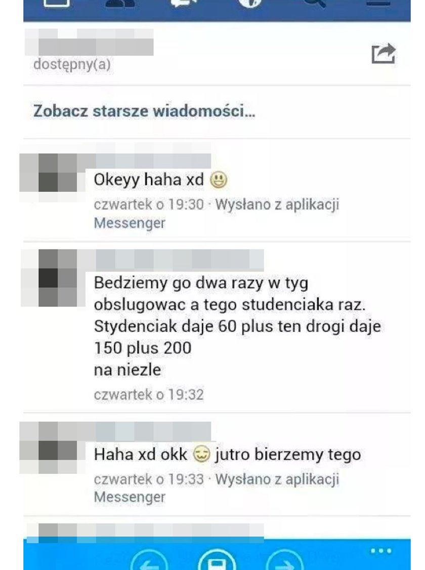 13-latki oddawały się za pieniądze