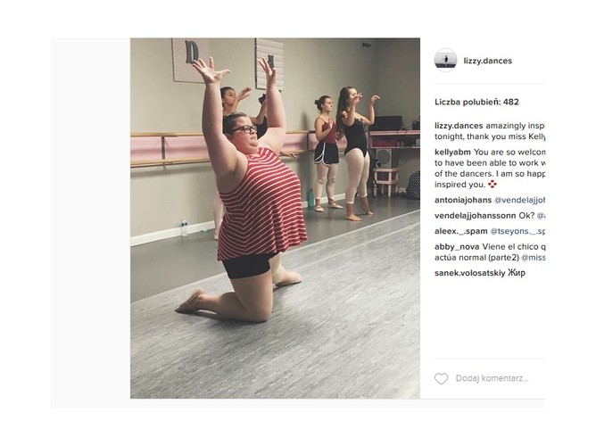 Lizzy baletnica z nadwagą