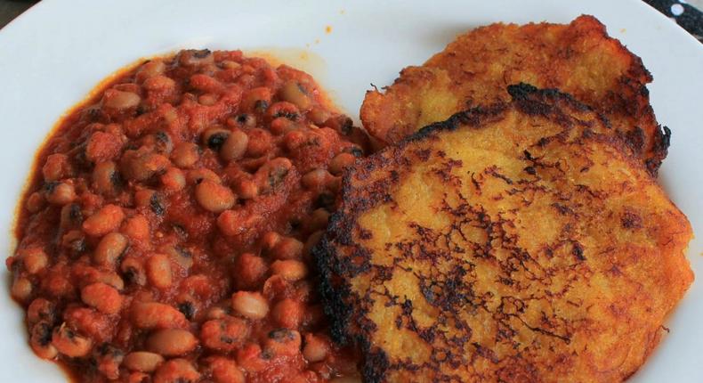 Tatale and beans stew