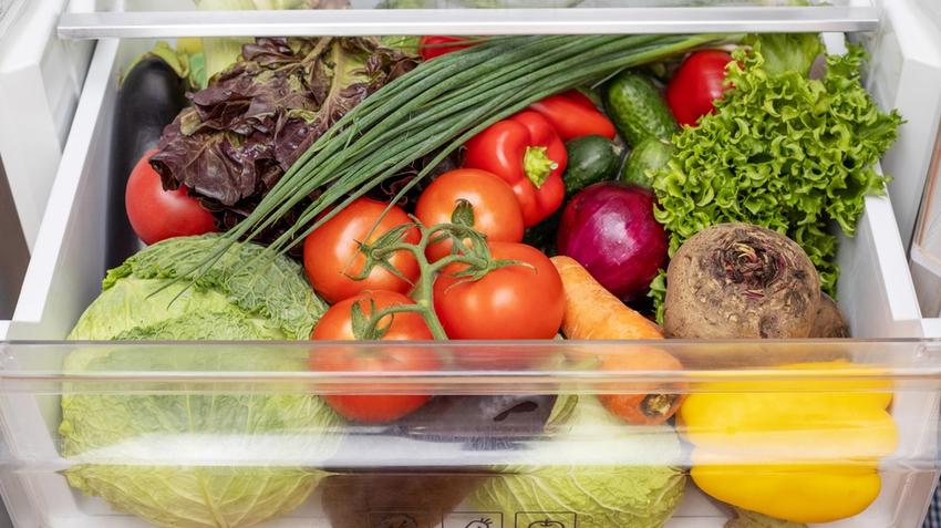 élelmiszer, tárolás, zöldség, gyümölcs, tápanyag, hűtőszekrény
