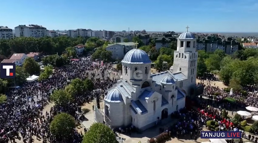 Sahrana Ratka Mladiće, Crkva svetog Luke