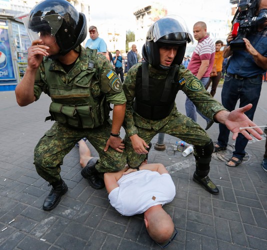 Ukraińcy w Kijowie polowali na polskich kibiców