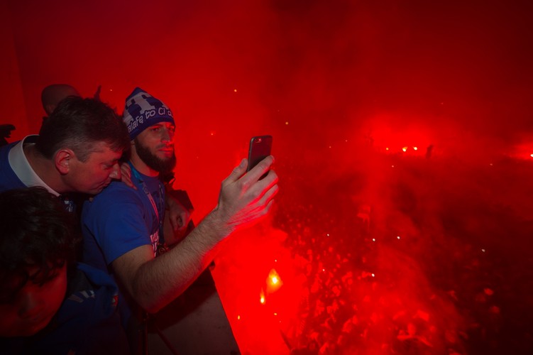 Tak Poznań świętował mistrzostwo Polski zdobyte przez piłkarzy Lecha