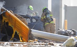 Samolot spadł na centrum handlowe w Melbourne. Zginęło 5 osób.
