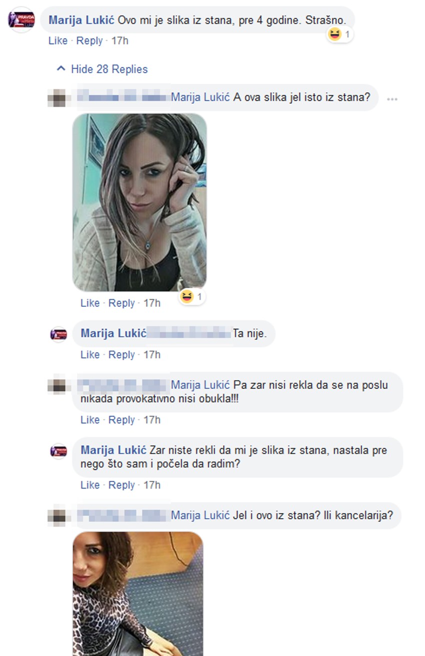 Komentari podrške Jutki na društvenim mrežama